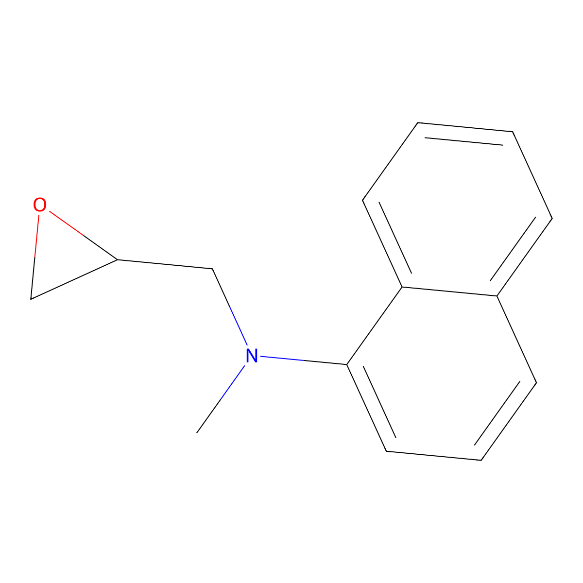 N-methyl-N-[(oxiran-2-yl)methyl]naphthalen-1-amine molecular structure, CAS 2375261-13-3
