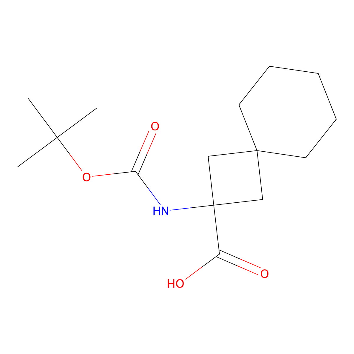 2-{[(Tert-butoxy)carbonyl]amino}spiro[3.5]nonane-2-carboxylic acid molecular structure, CAS 2375261-36-0