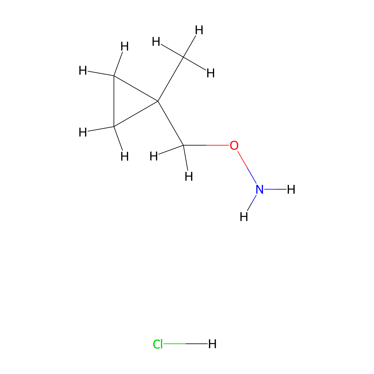 O-[(1-Methylcyclopropyl)methyl]hydroxylamine;hydrochloride molecular structure, CAS 2375261-48-4