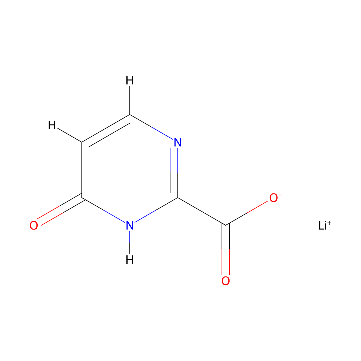 Lithium(1+) 6-oxo-1,6-dihydropyrimidine-2-carboxylate molecular structure, CAS 2375261-74-6