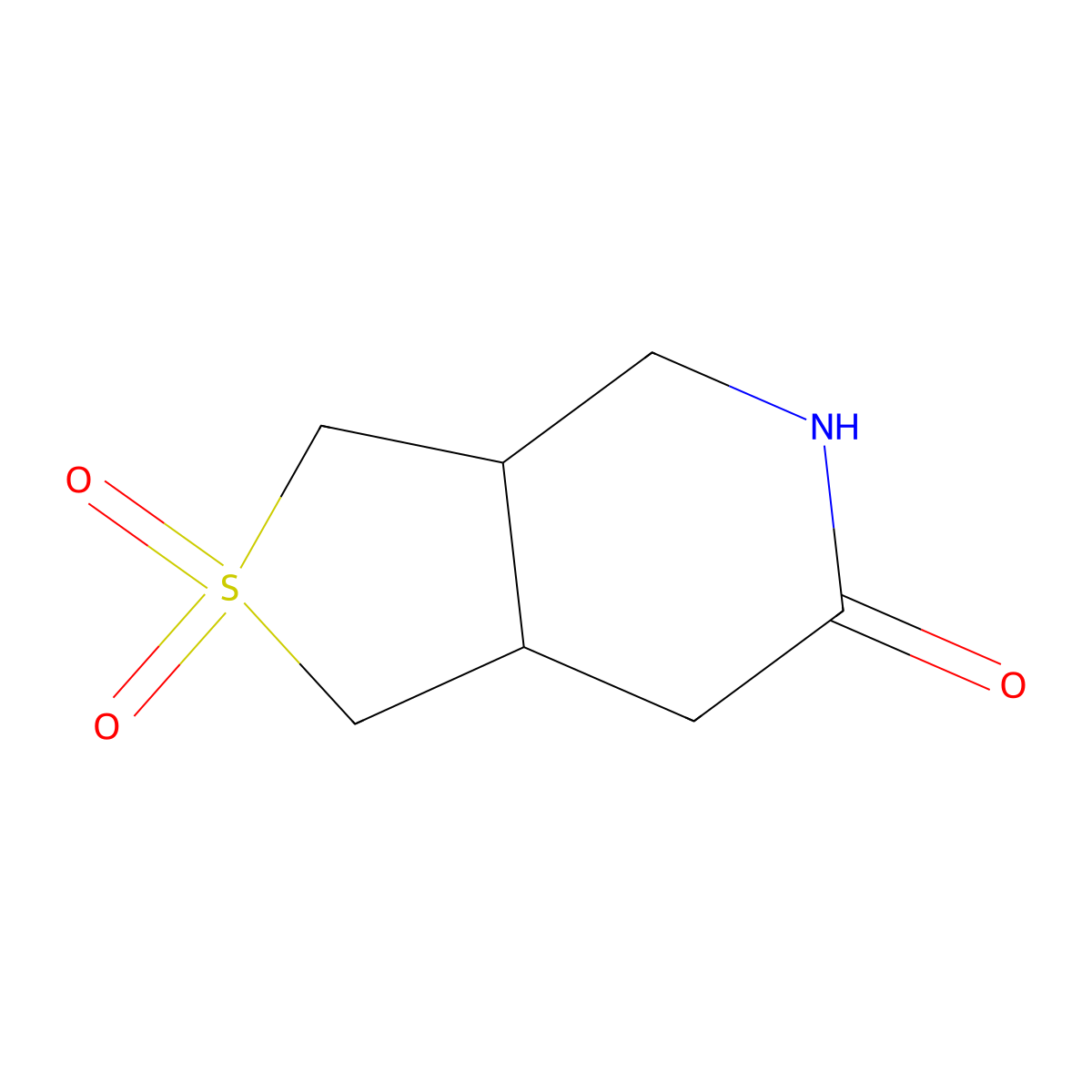 Octahydro-2lambda6-thieno[3,4-c]pyridine-2,2,6-trione molecular structure, CAS 2375261-87-1