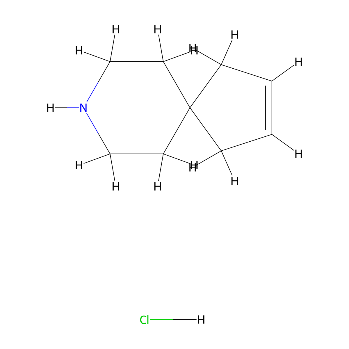 8-Azaspiro[4.5]dec-2-enehydrochloride molecular structure, CAS 2375261-92-8