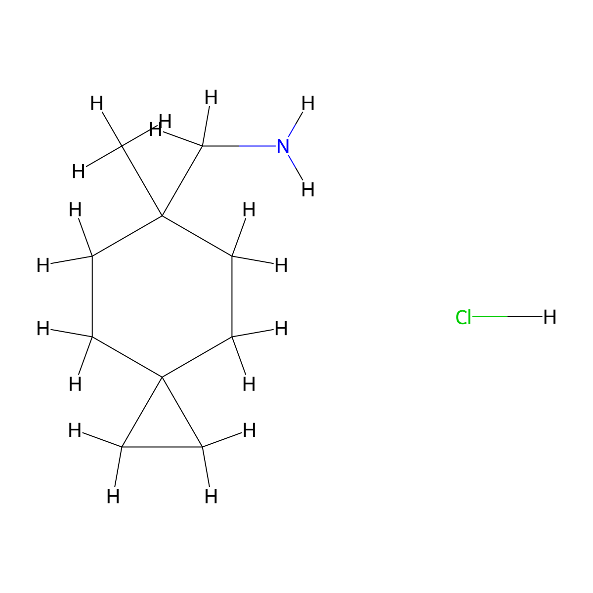 (6-Methylspiro(2.5)octan-6-yl)methanamine hydrochloride molecular structure, CAS 2375261-94-0