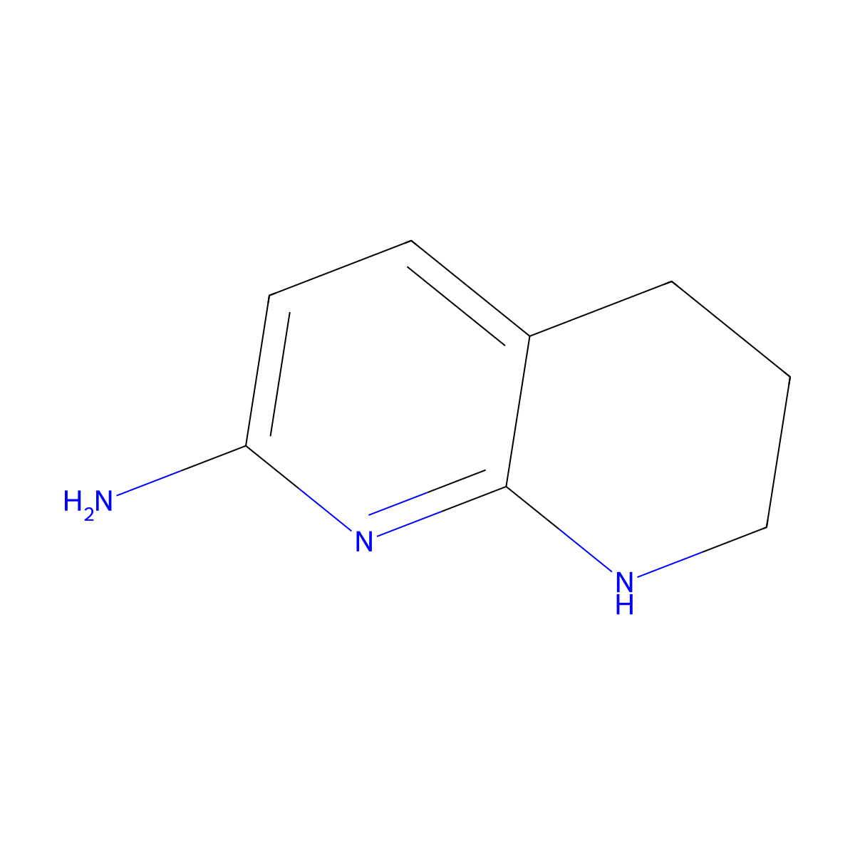 5,6,7,8-Tetrahydro-1,8-naphthyridin-2-amine molecular structure, CAS 2375262-20-5