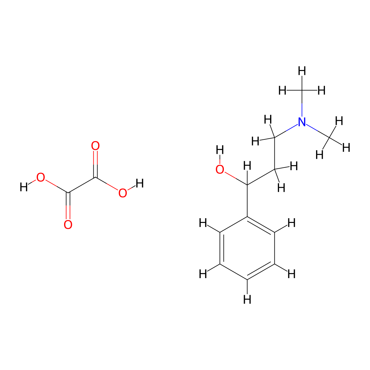 (S)-3-(Dimethylamino)-1-phenylpropan-1-ol oxalate molecular structure, CAS 2375262-52-3