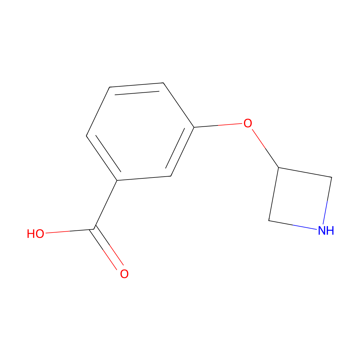3-(Azetidin-3-yloxy)benzoic acid molecular structure, CAS 2375267-41-5