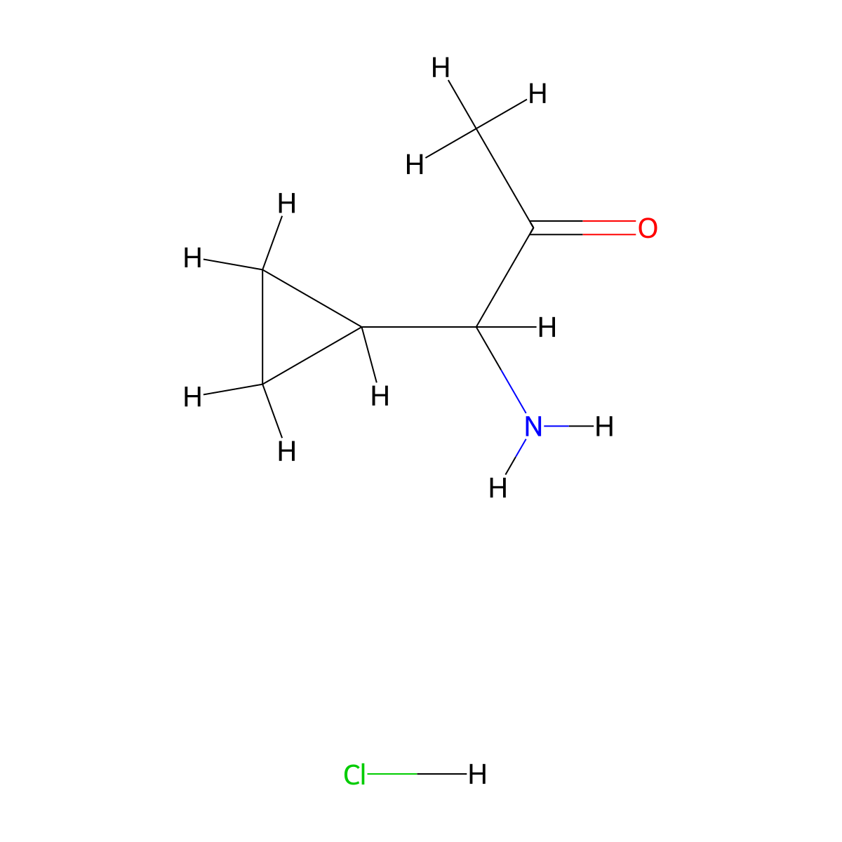 1-Amino-1-cyclopropylpropan-2-one hydrochloride molecular structure, CAS 2375267-66-4