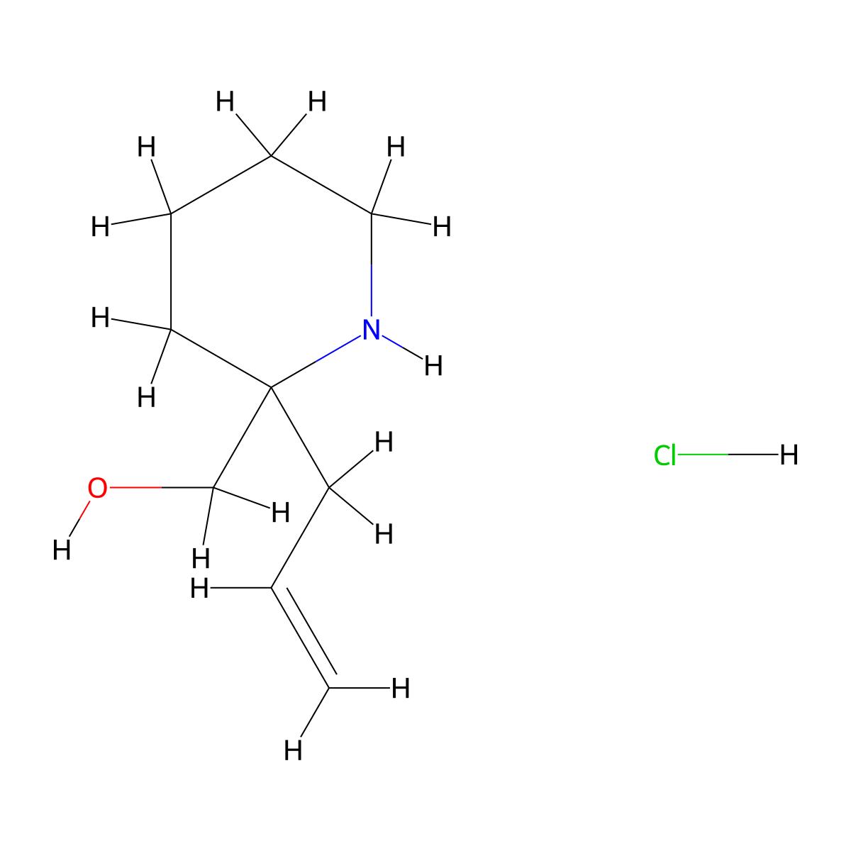 [2-(Prop-2-en-1-yl)piperidin-2-yl]methanol hydrochloride molecular structure, CAS 2375267-78-8