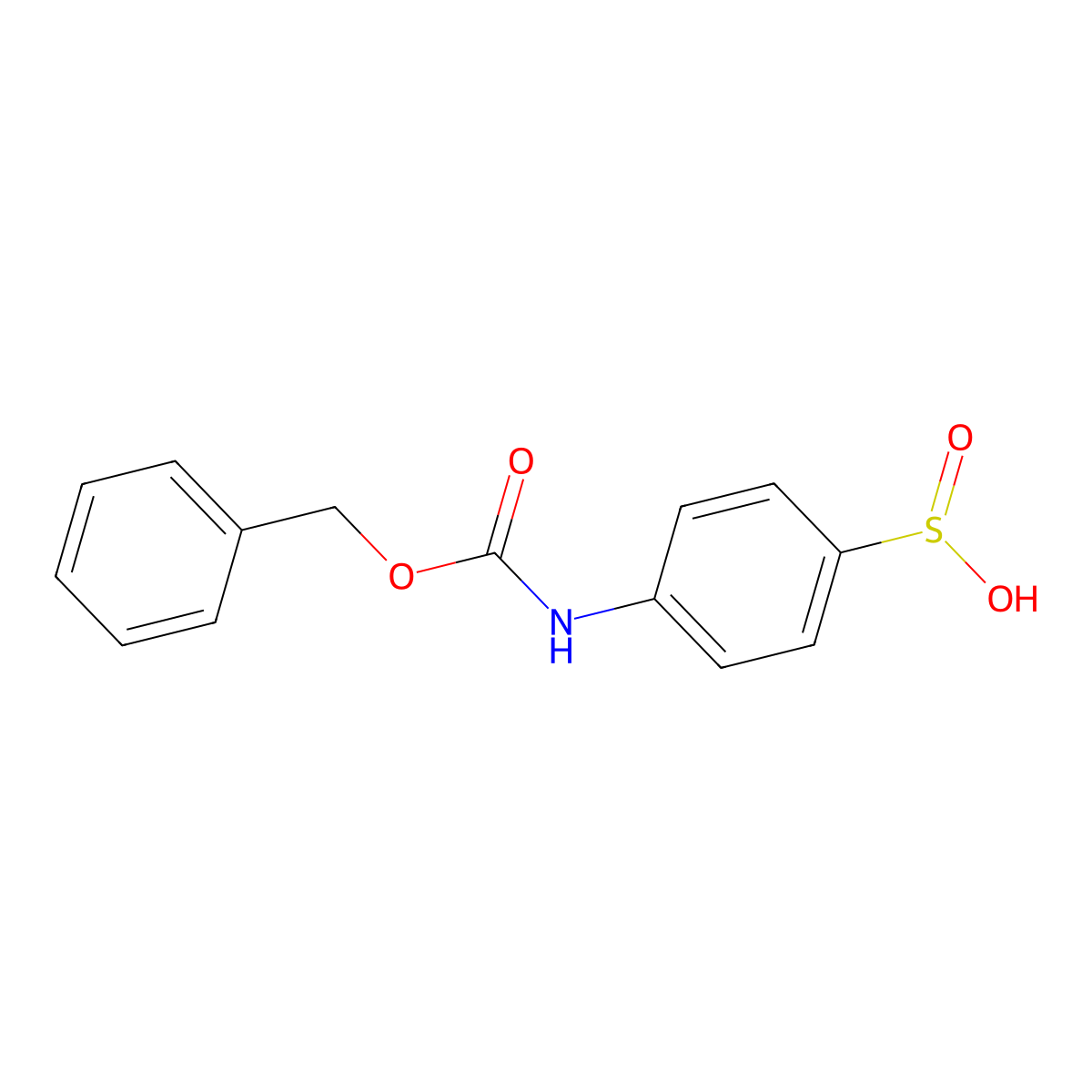 4-{[(Benzyloxy)carbonyl]amino}benzene-1-sulfinic acid molecular structure, CAS 2375268-46-3