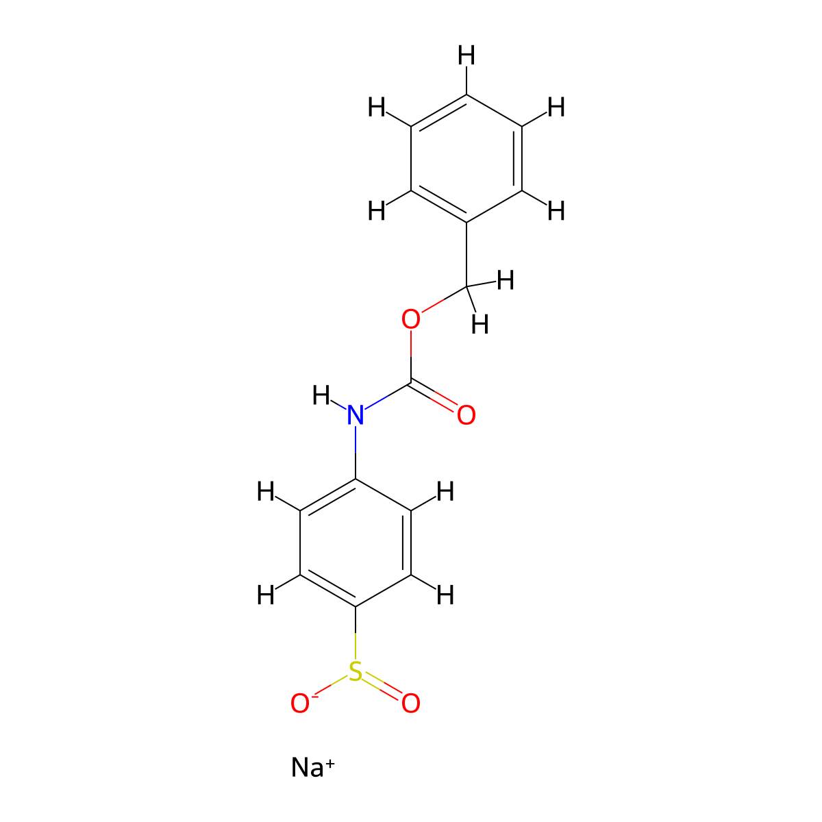 Sodium 4-{[(benzyloxy)carbonyl]amino}benzene-1-sulfinate molecular structure, CAS 2375268-47-4
