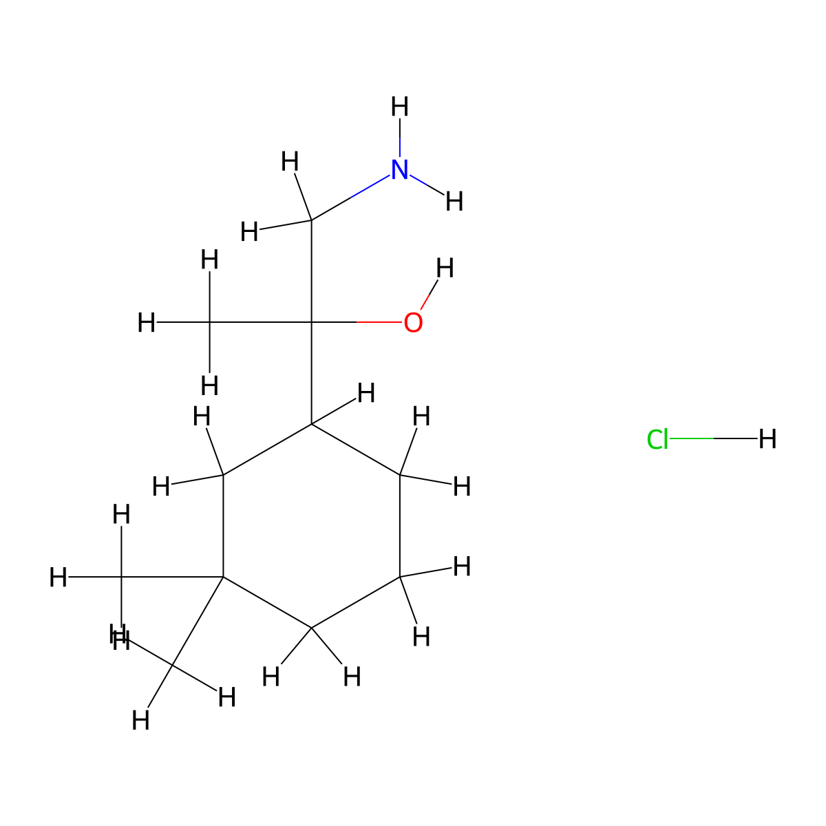 1-Amino-2-(3,3-dimethylcyclohexyl)propan-2-ol hydrochloride molecular structure, CAS 2375268-57-6