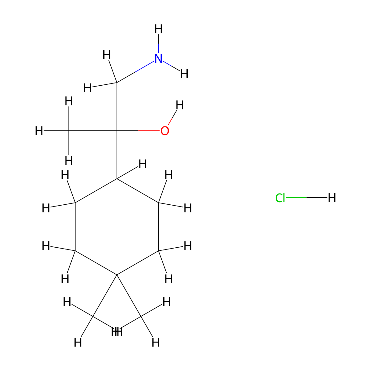 1-Amino-2-(4,4-dimethylcyclohexyl)propan-2-ol hydrochloride molecular structure, CAS 2375268-67-8