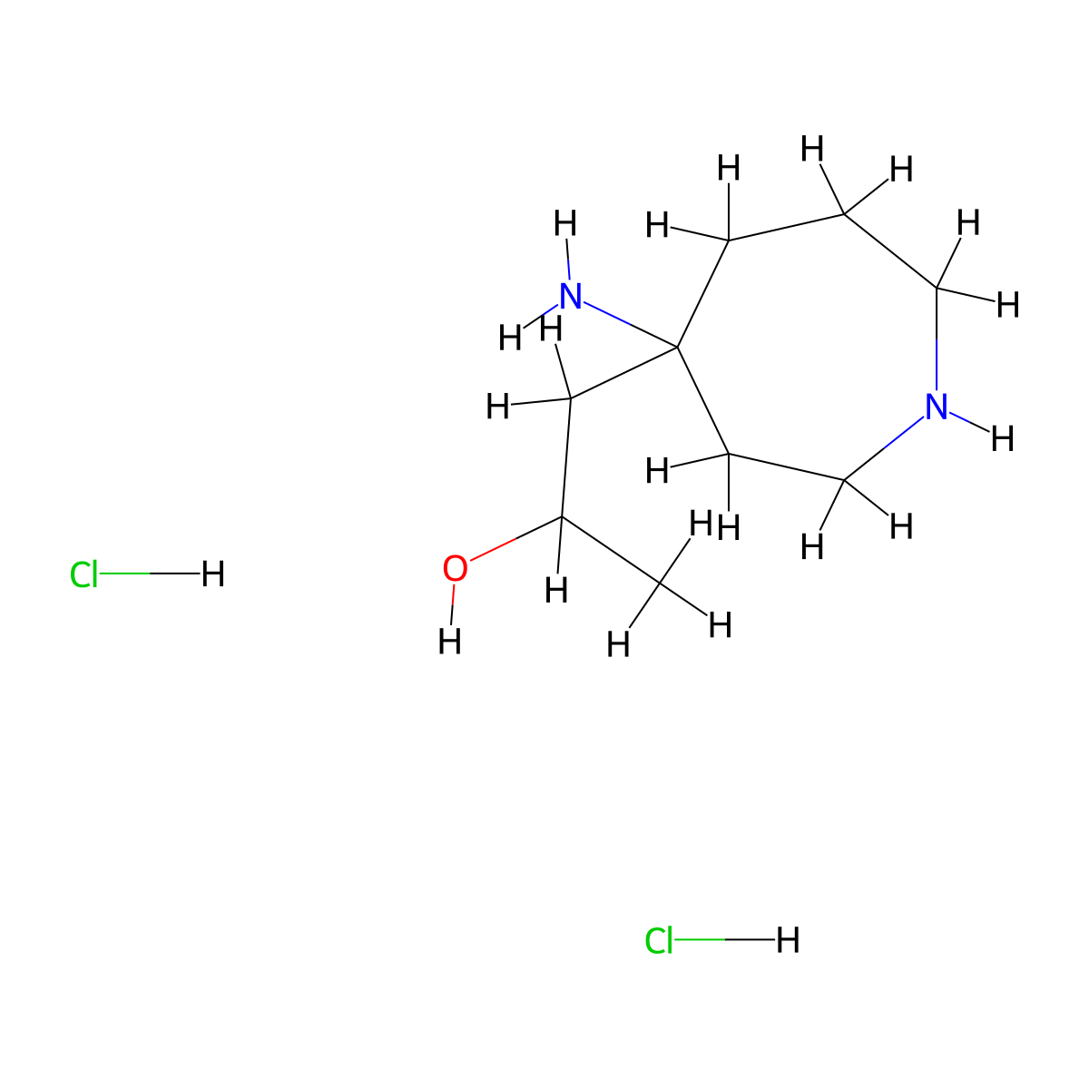 1-(4-Aminoazepan-4-yl)propan-2-ol dihydrochloride molecular structure, CAS 2375269-09-1