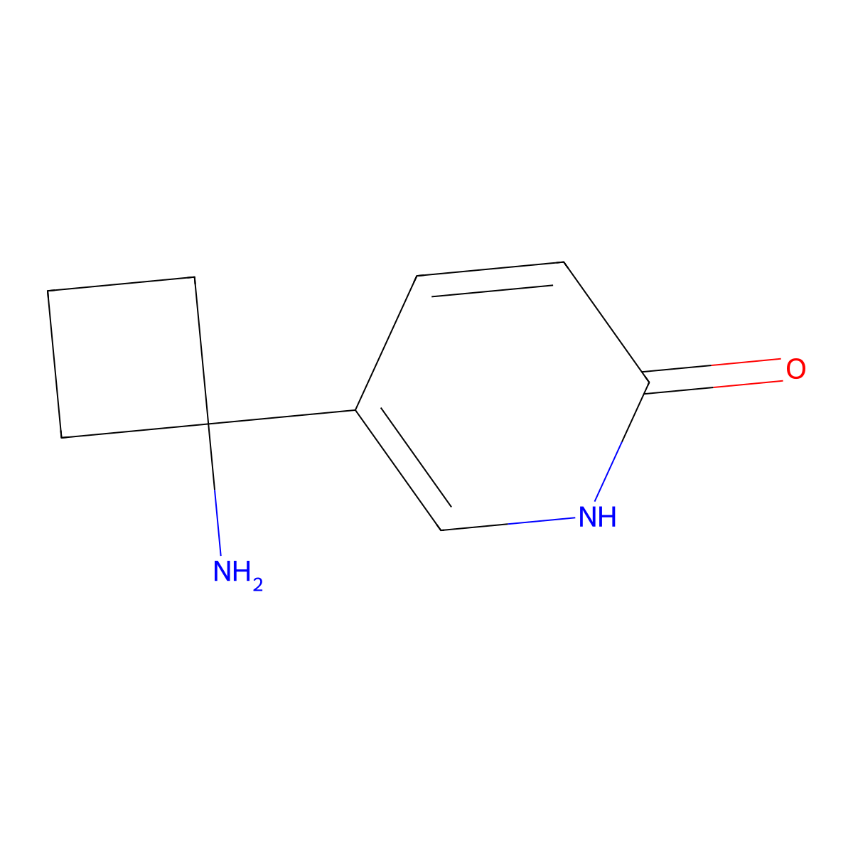 5-(1-Aminocyclobutyl)pyridin-2-ol molecular structure, CAS 2375269-10-4