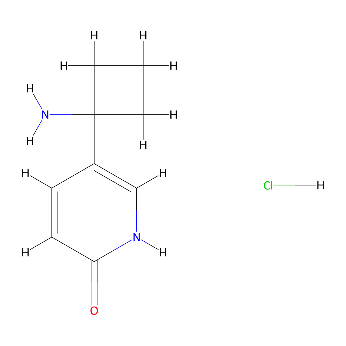5-(1-Aminocyclobutyl)pyridin-2-ol hydrochloride molecular structure, CAS 2375269-11-5