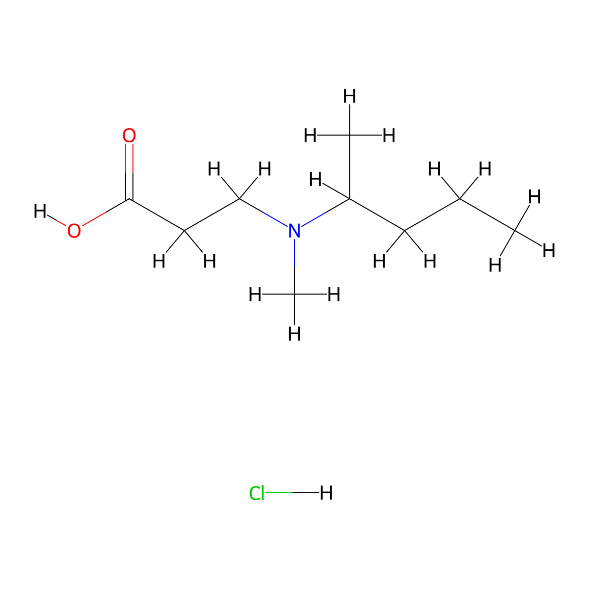 3-[Methyl(pentan-2-yl)amino]propanoic acid hydrochloride molecular structure, CAS 2375269-26-2