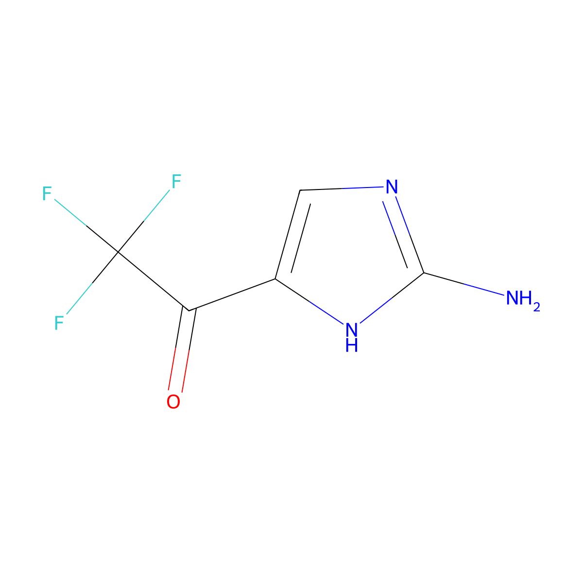1-(2-Amino-1h-imidazol-5-yl)-2,2,2-trifluoroethan-1-one molecular structure, CAS 2375269-40-0