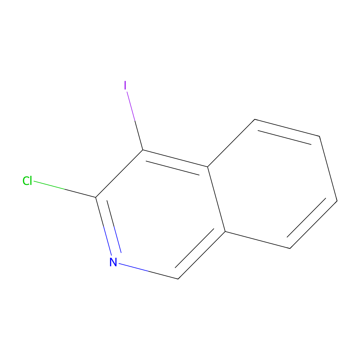 3-Chloro-4-iodoisoquinoline molecular structure, CAS 2375269-97-7