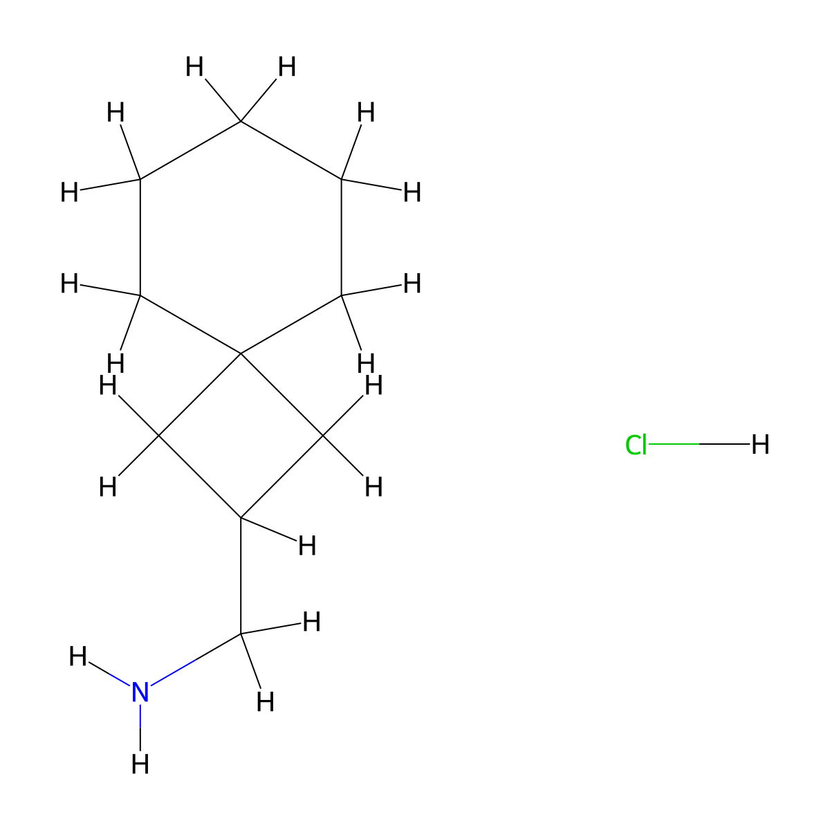 1-{Spiro[3.5]nonan-2-yl}methanamine hydrochloride molecular structure, CAS 2375270-04-3