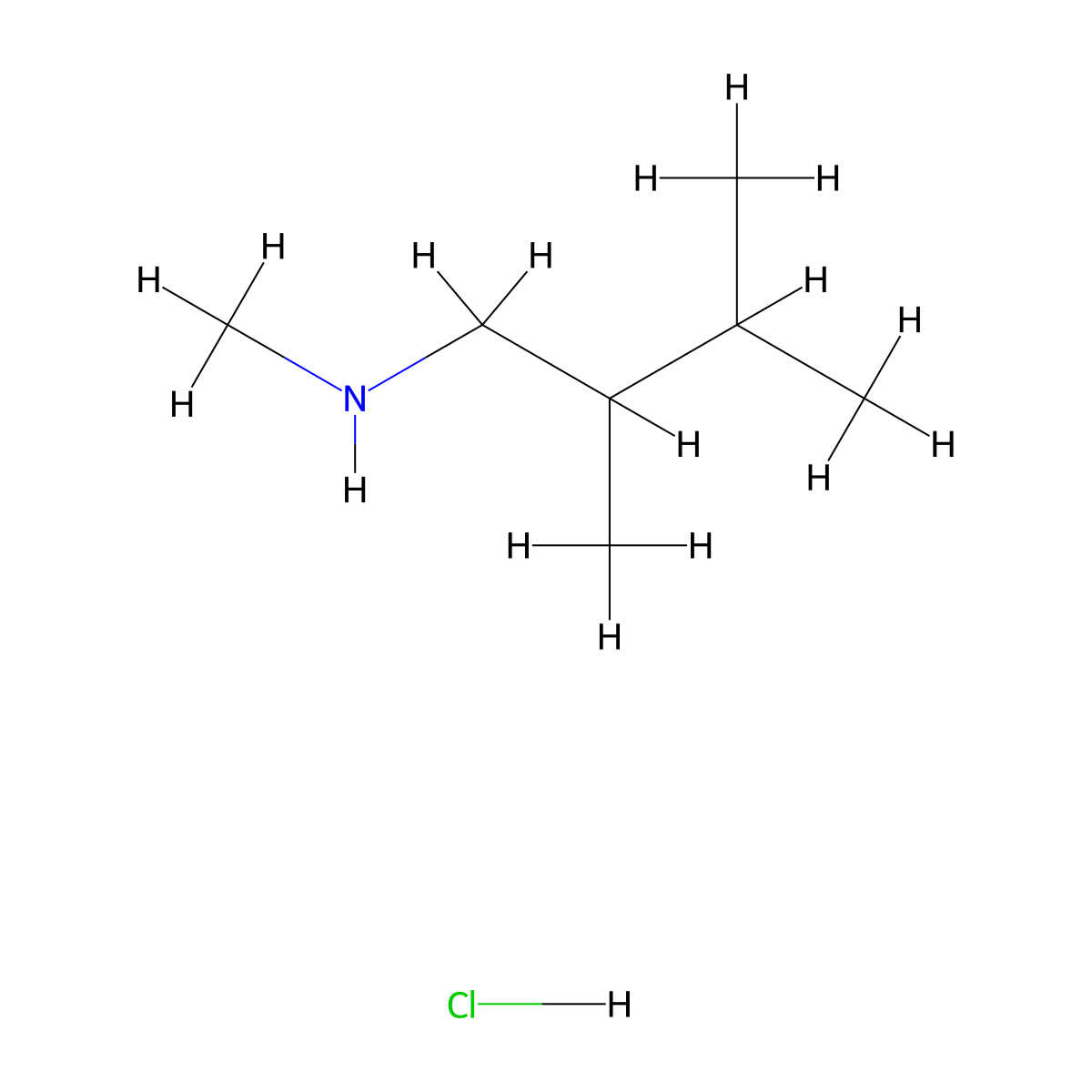 (2,3-Dimethylbutyl)(methyl)amine hydrochloride molecular structure, CAS 2375270-11-2