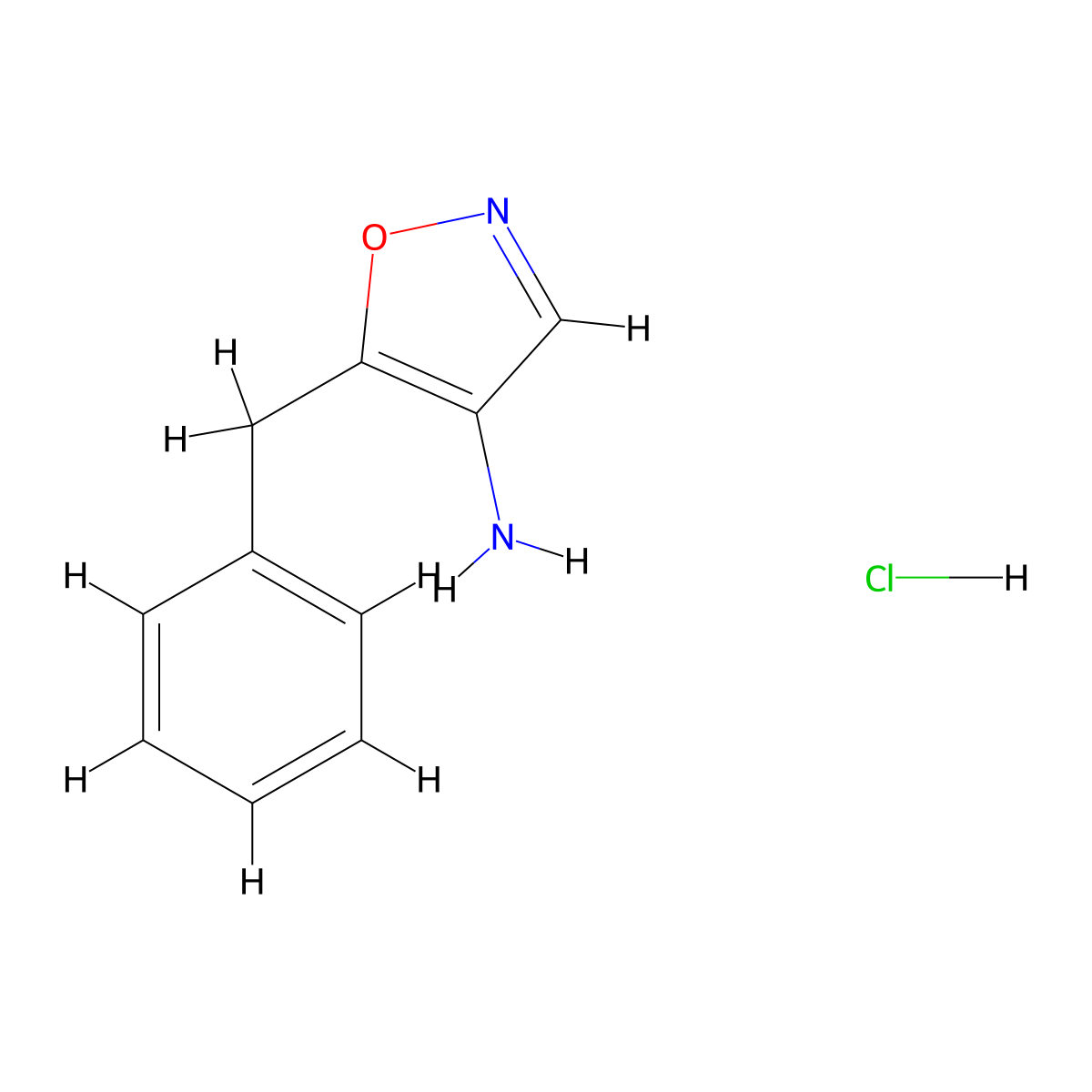 5-Benzyl-1,2-oxazol-4-amine hydrochloride molecular structure, CAS 2375270-77-0