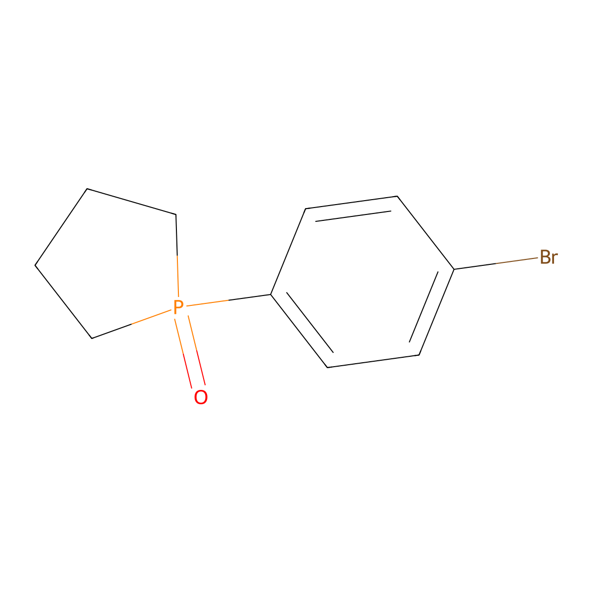 1-(4-Bromophenyl)-1lambda5-phospholan-1-one molecular structure, CAS 2375270-98-5