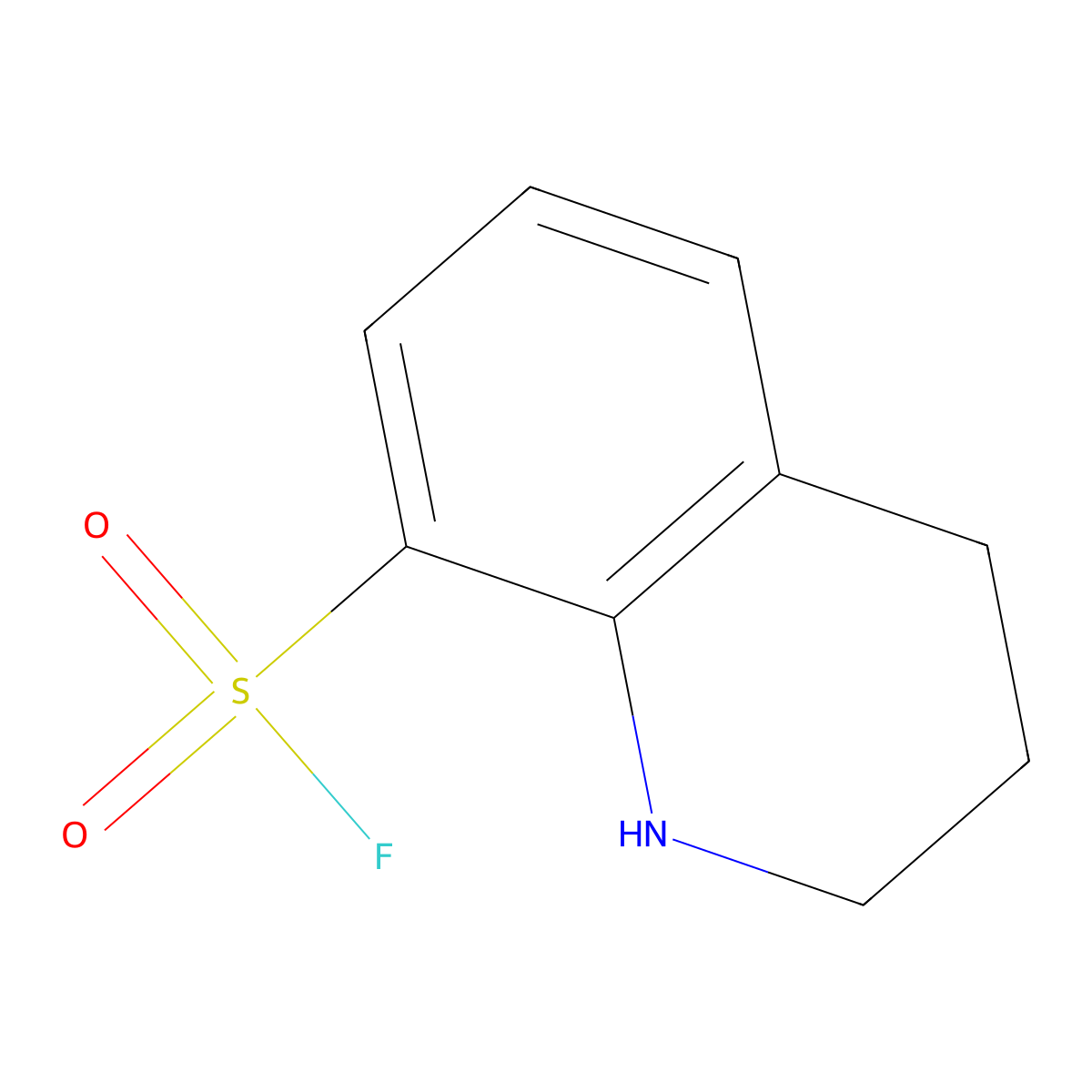 1,2,3,4-Tetrahydroquinoline-8-sulfonyl fluoride molecular structure, CAS 2375270-99-6