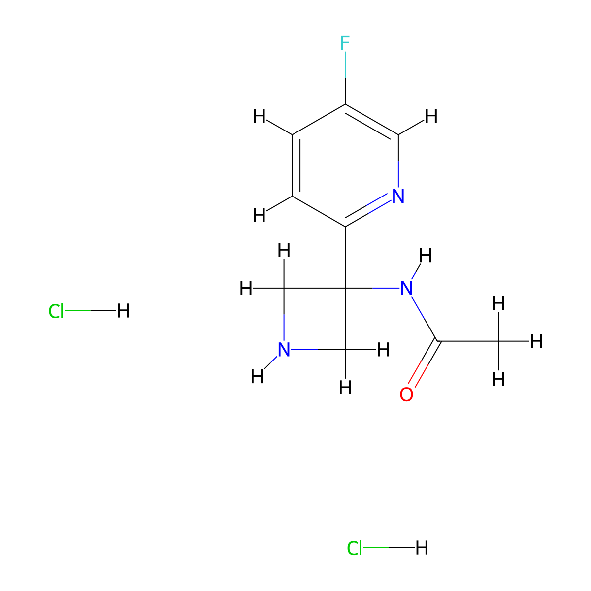 N-[3-(5-Fluoropyridin-2-yl)azetidin-3-yl]acetamide;dihydrochloride molecular structure, CAS 2375271-48-8