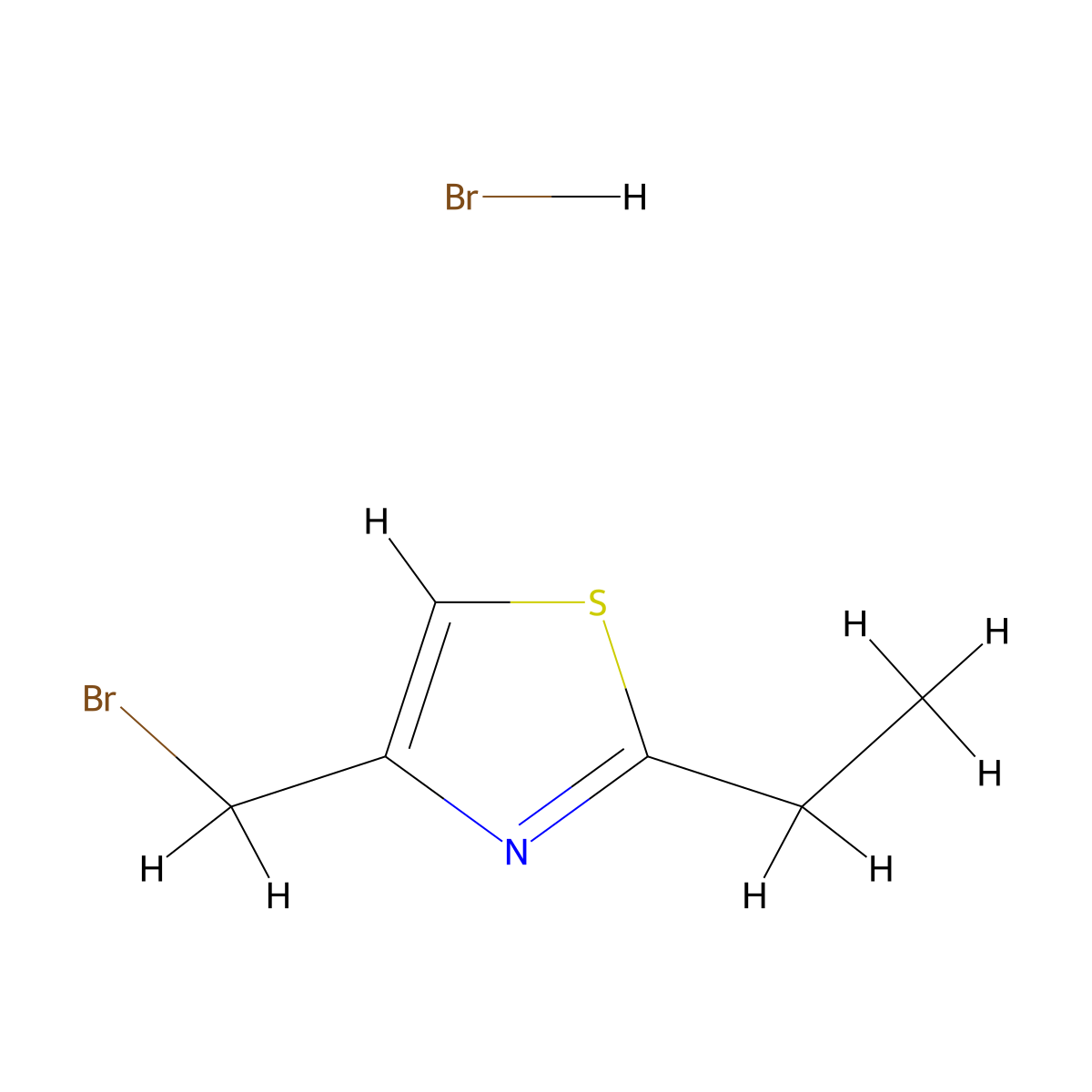 4-(Bromomethyl)-2-ethyl-1,3-thiazole hydrobromide molecular structure, CAS 2375273-14-4