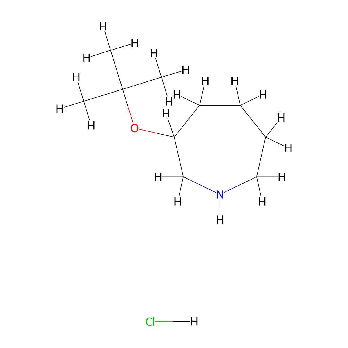 3-(Tert-butoxy)azepane hydrochloride molecular structure, CAS 2375273-22-4