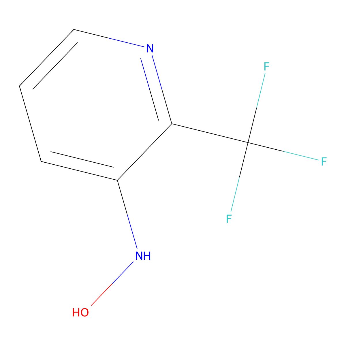 N-[2-(Trifluoromethyl)pyridin-3-yl]hydroxylamine molecular structure, CAS 2375273-28-0