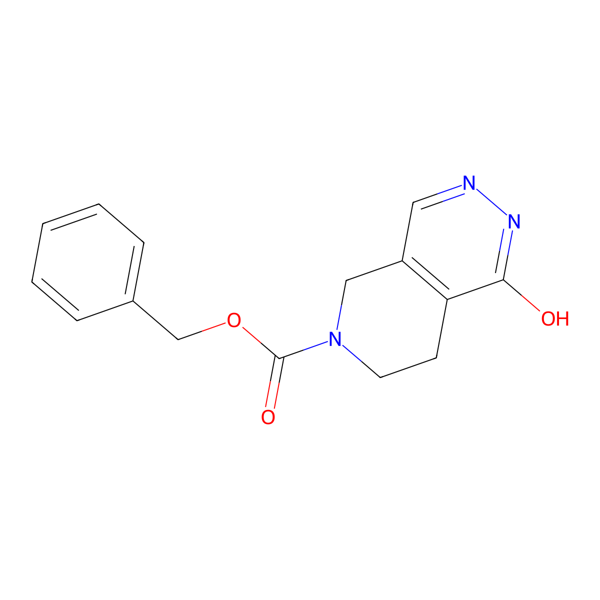 benzyl 1-hydroxy-5H,6H,7H,8H-pyrido[3,4-d]pyridazine-6-carboxylate molecular structure, CAS 2375273-69-9