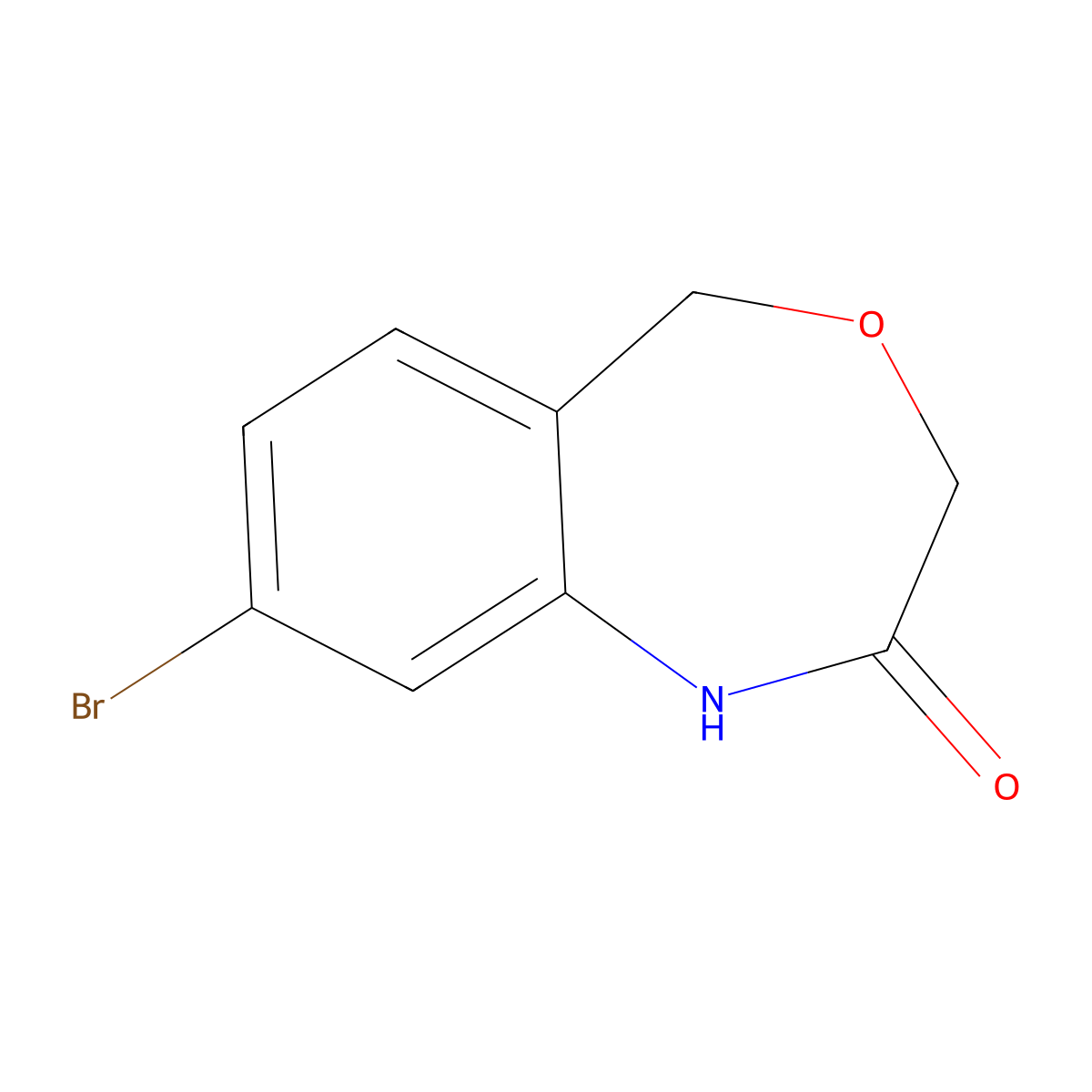 8-Bromo-1,2,3,5-tetrahydro-4,1-benzoxazepin-2-one molecular structure, CAS 2375273-74-6