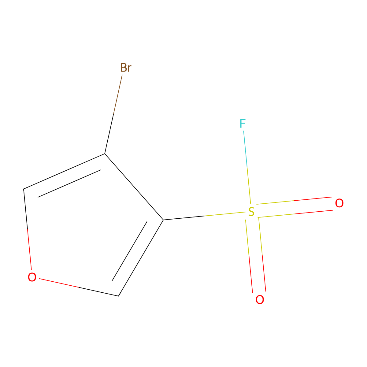 4-Bromofuran-3-sulfonyl fluoride molecular structure, CAS 2375273-75-7