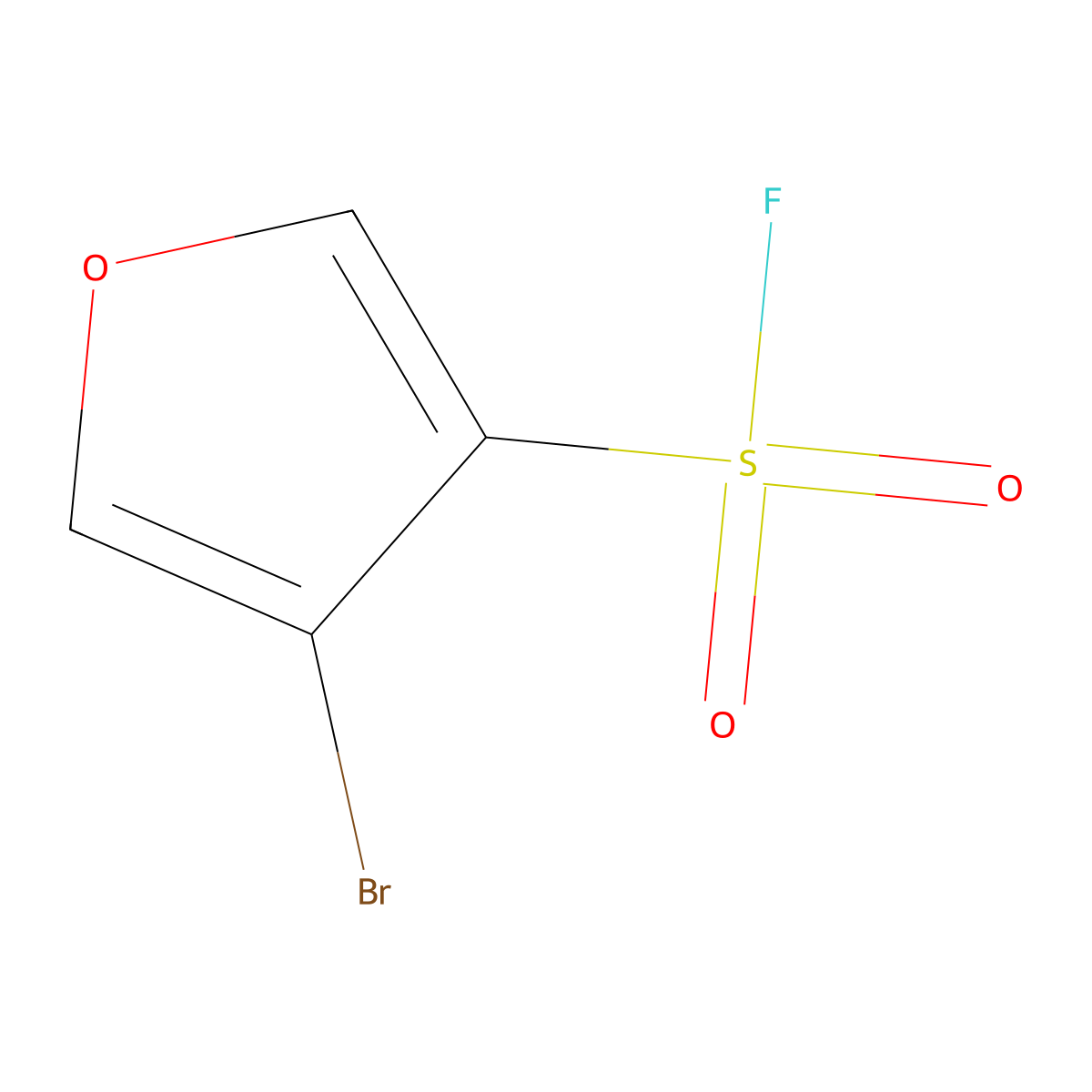 4-Bromofuran-3-sulfonyl fluoride molecular structure, CAS 2375273-75-7