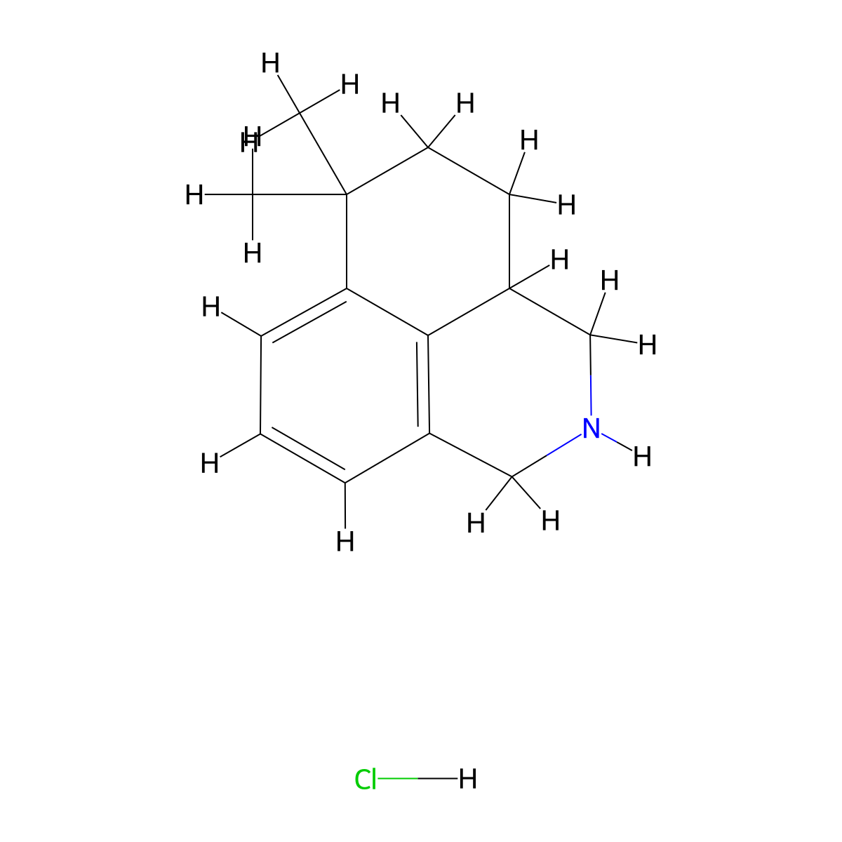 10,10-Dimethyl-3-azatricyclo[7.3.1.0,5,13]trideca-5,7,9(13)-triene hydrochloride molecular structure, CAS 2375273-99-5