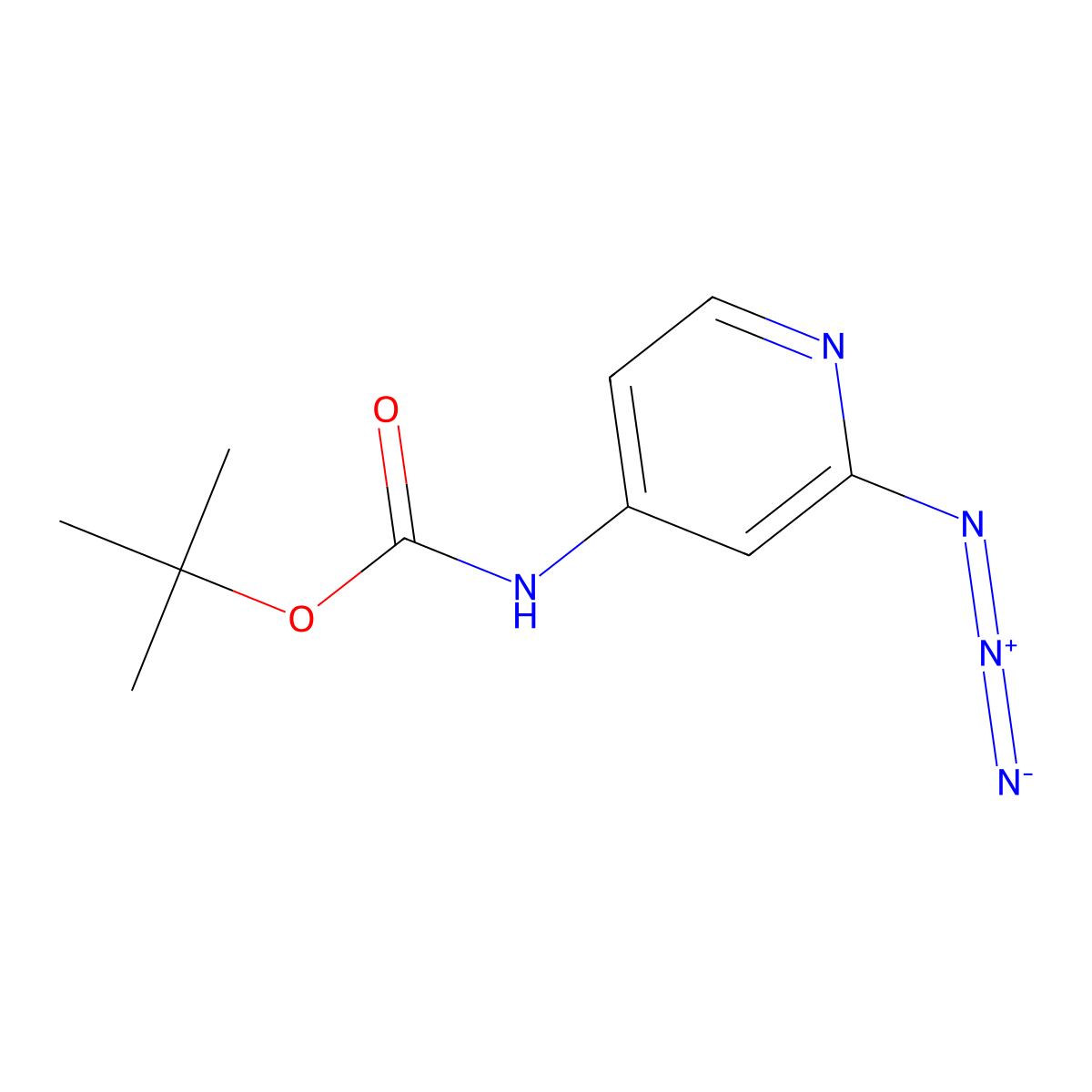 Tert-butyl N-(2-azidopyridin-4-yl)carbamate molecular structure, CAS 2375274-01-2