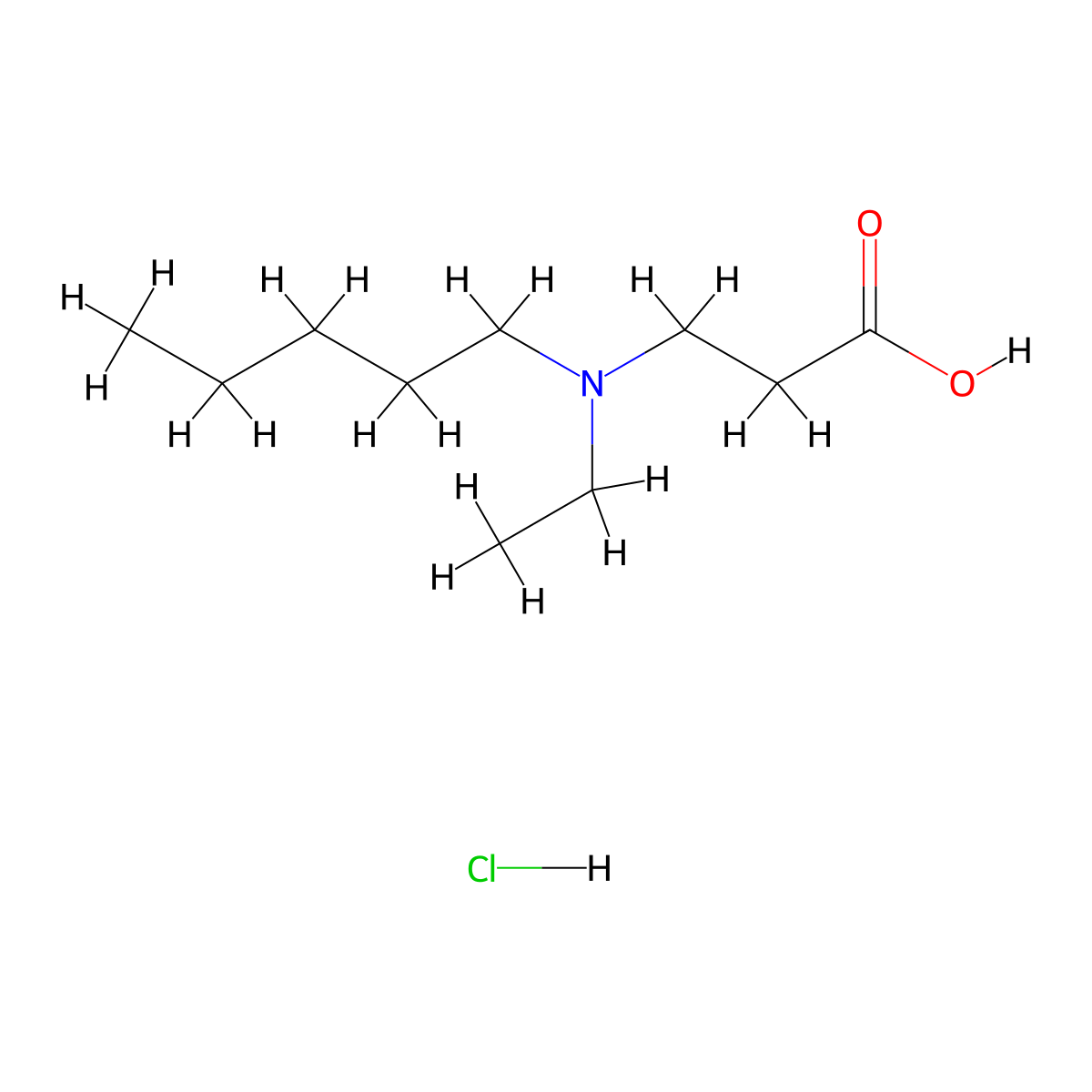 3-[Ethyl(pentyl)amino]propanoic acid hydrochloride molecular structure, CAS 2375274-11-4