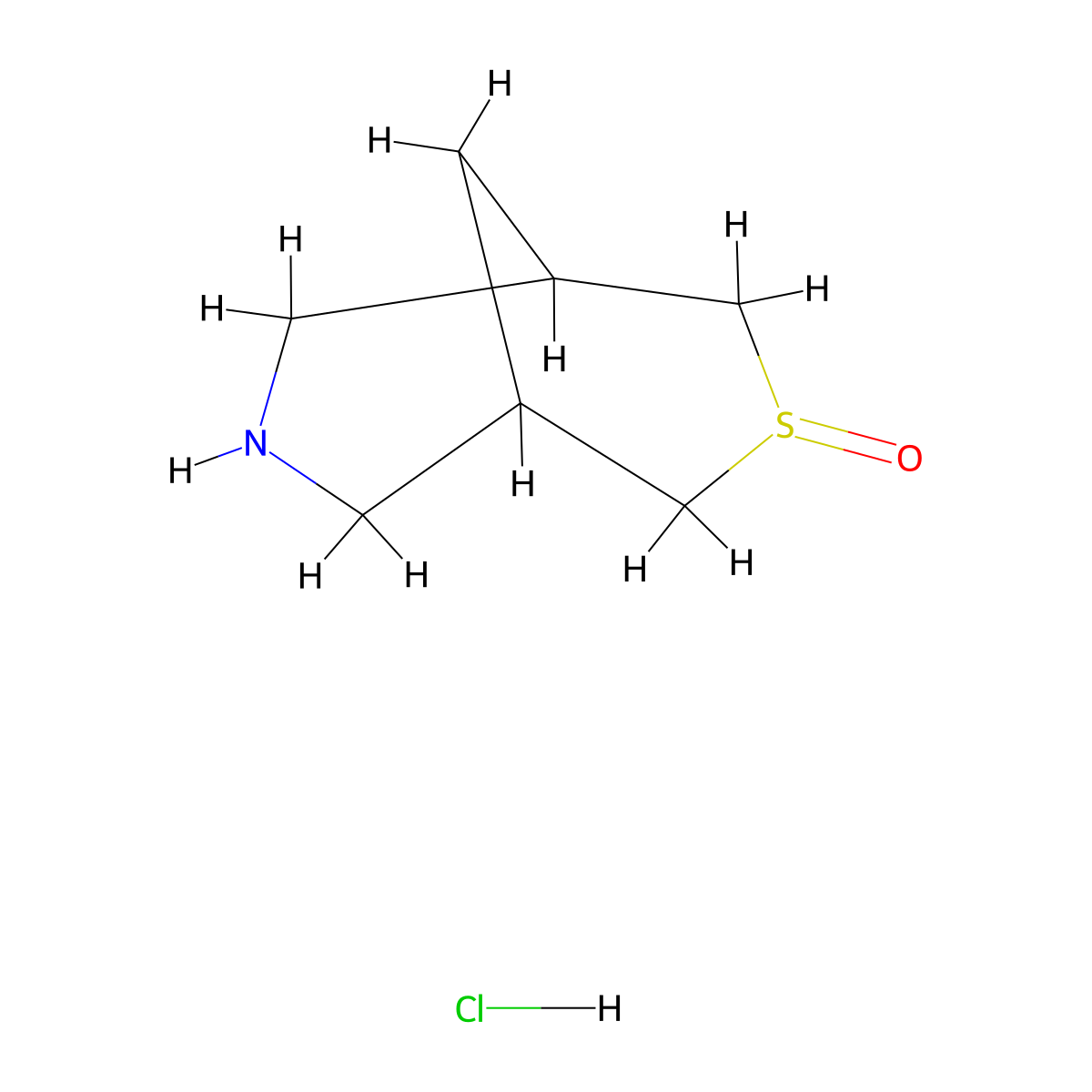 3Lambda4-thia-7-azabicyclo(3.3.1)nonan-3-one hydrochloride molecular structure, CAS 2375274-52-3