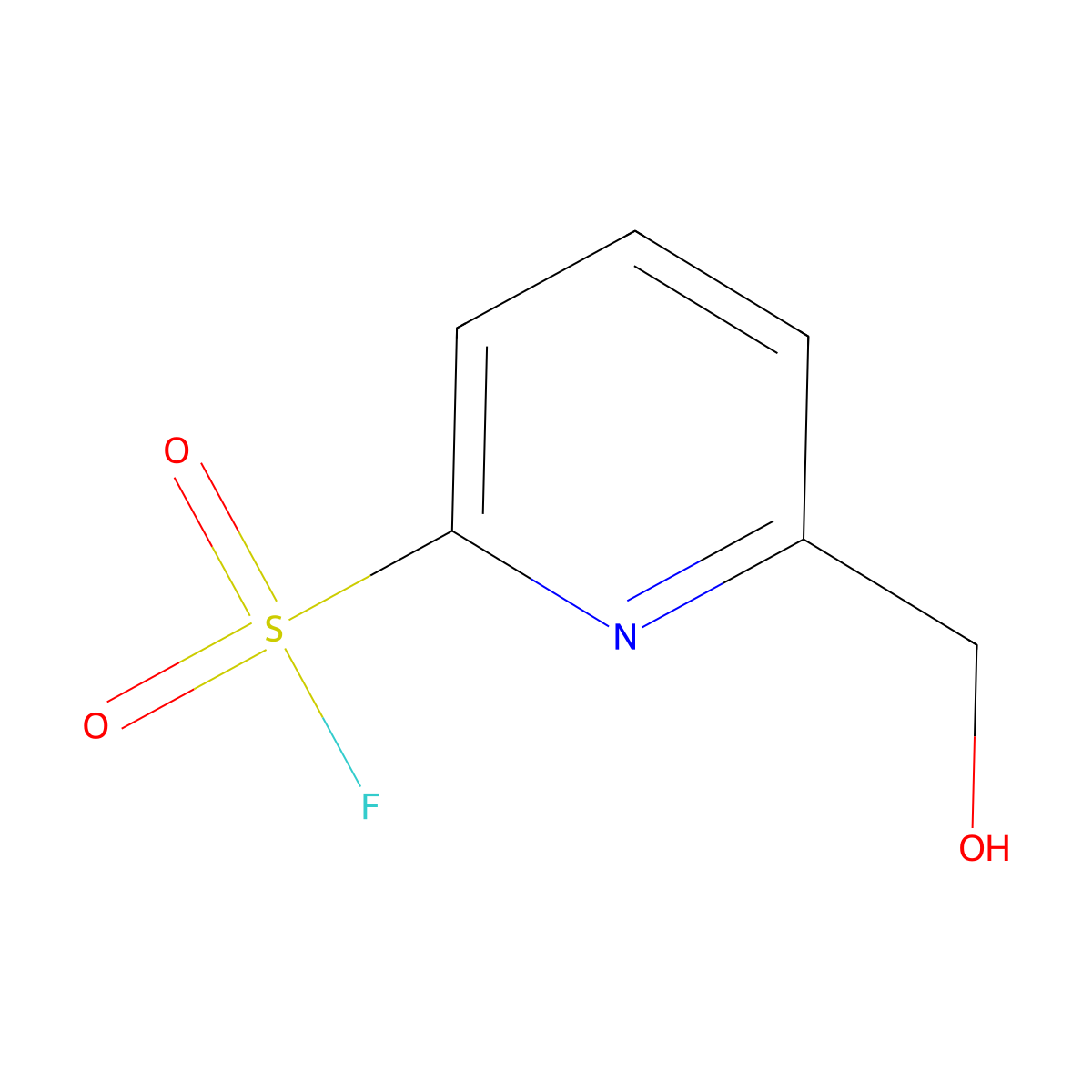 6-(Hydroxymethyl)pyridine-2-sulfonyl fluoride molecular structure, CAS 2375274-58-9