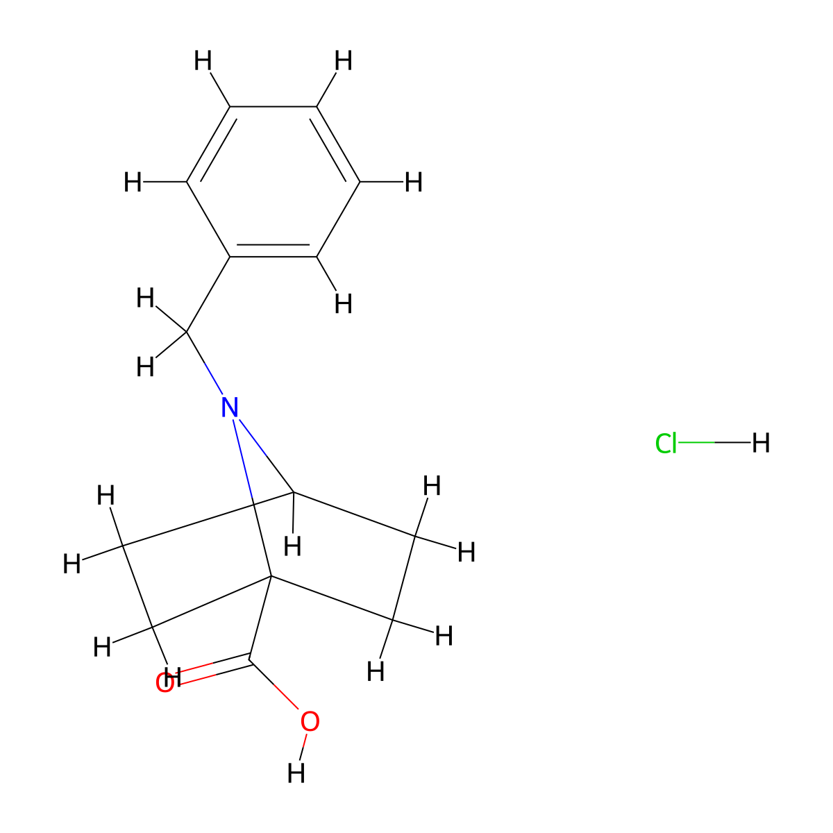 7-Benzyl-7-azabicyclo[2.2.1]heptane-1-carboxylic acid hydrochloride molecular structure, CAS 2375274-81-8