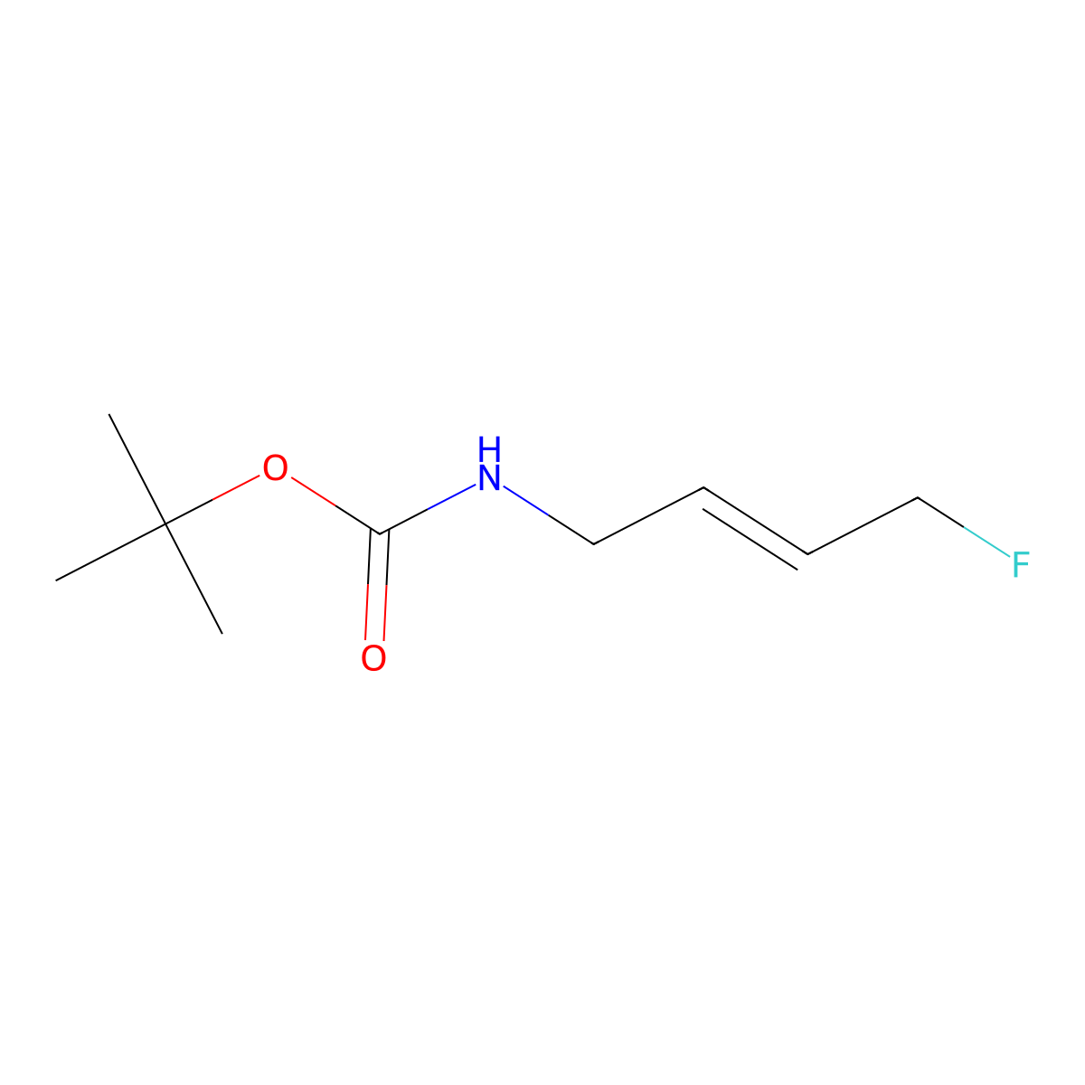 Tert-butyl N-[(E)-4-fluorobut-2-enyl]carbamate molecular structure, CAS 2375276-04-1