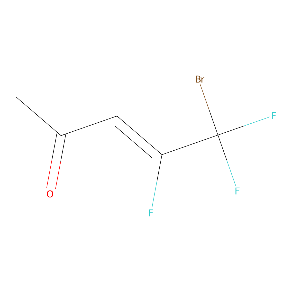 (3Z)-5-bromo-4,5,5-trifluoropent-3-en-2-one molecular structure, CAS 2375276-09-6