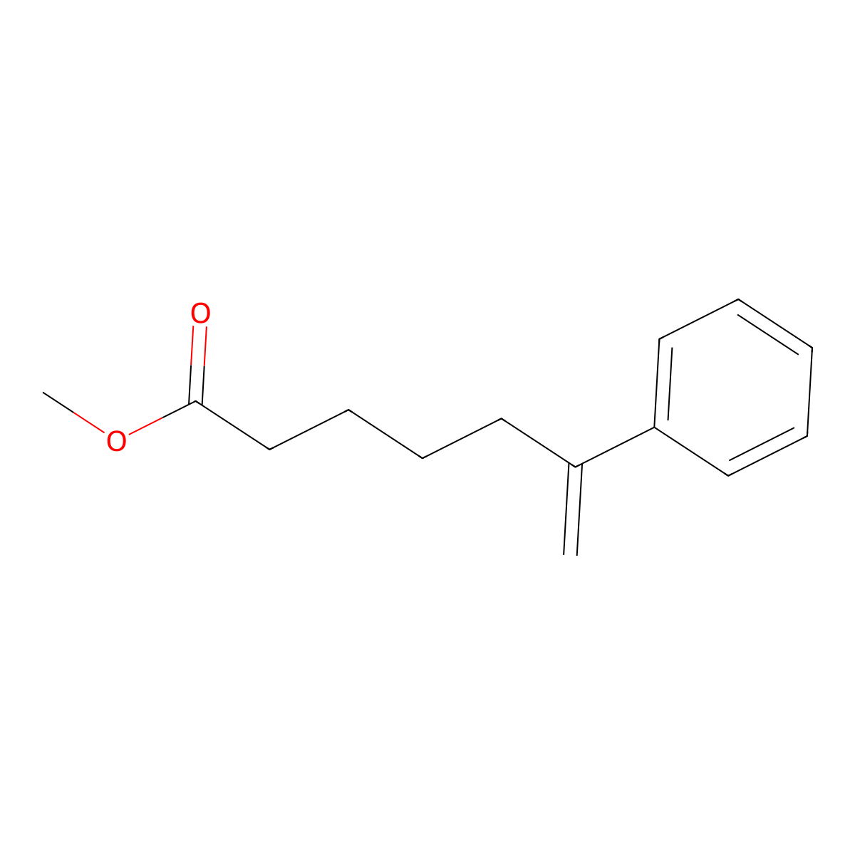 Methyl 6-phenylhept-6-enoate molecular structure, CAS 2375322-31-7
