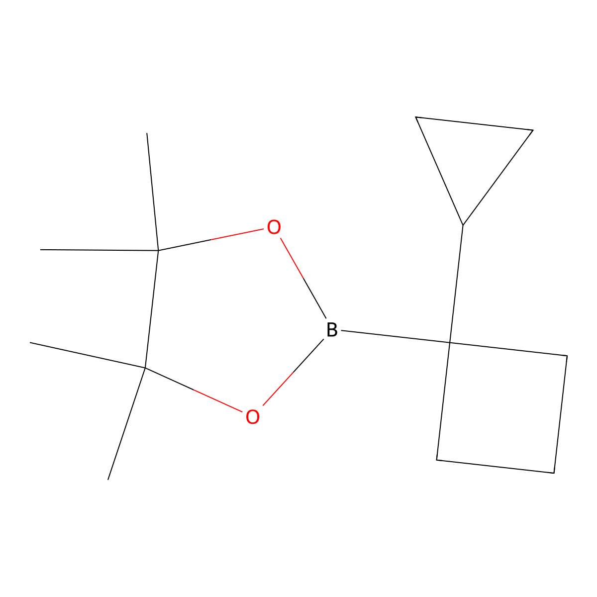2-(1-Cyclopropylcyclobutyl)-4,4,5,5-tetramethyl-1,3,2-dioxaborolane molecular structure, CAS 2375381-79-4