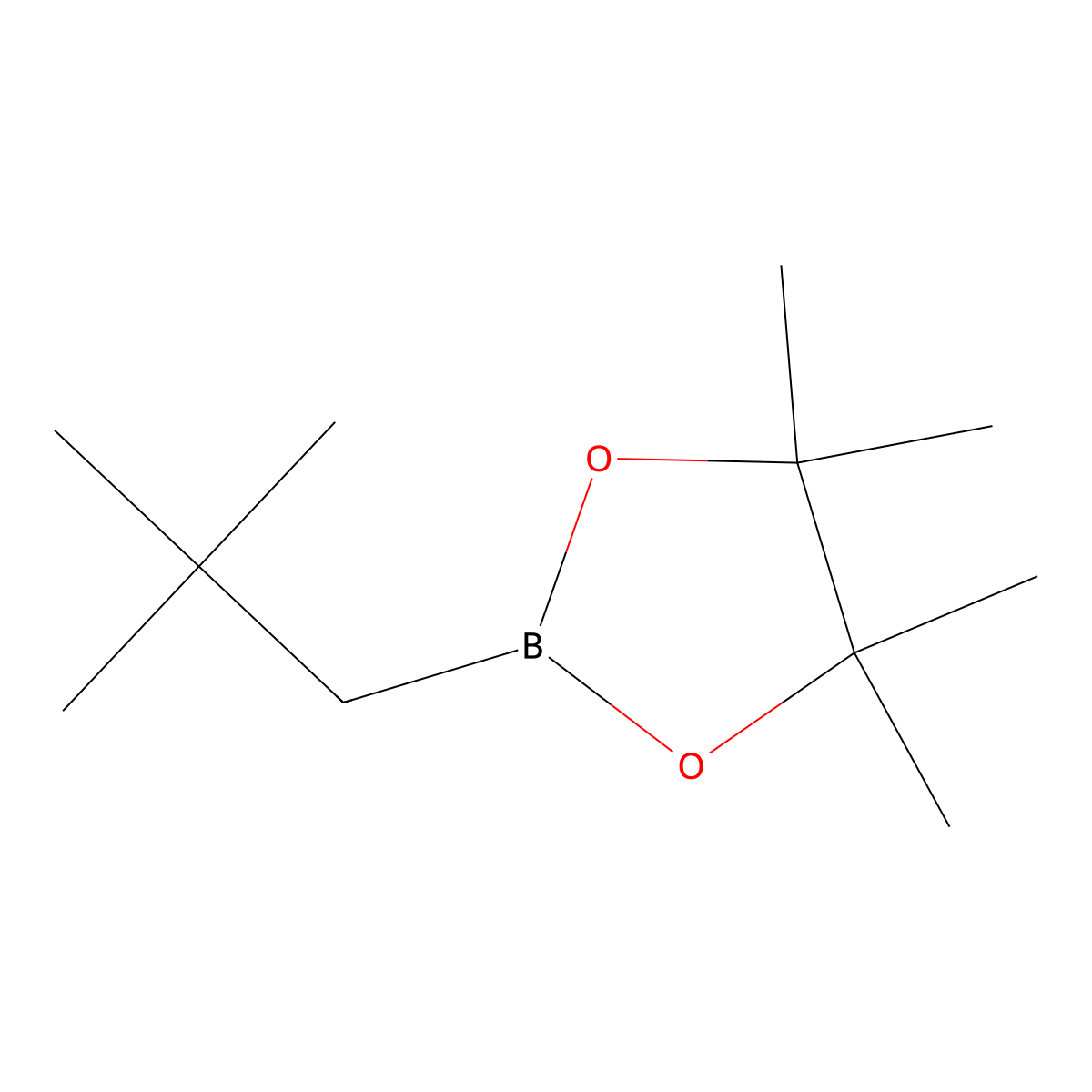 4,4,5,5-Tetramethyl-2-neopentyl-1,3,2-dioxaborolane molecular structure, CAS 2375382-33-3