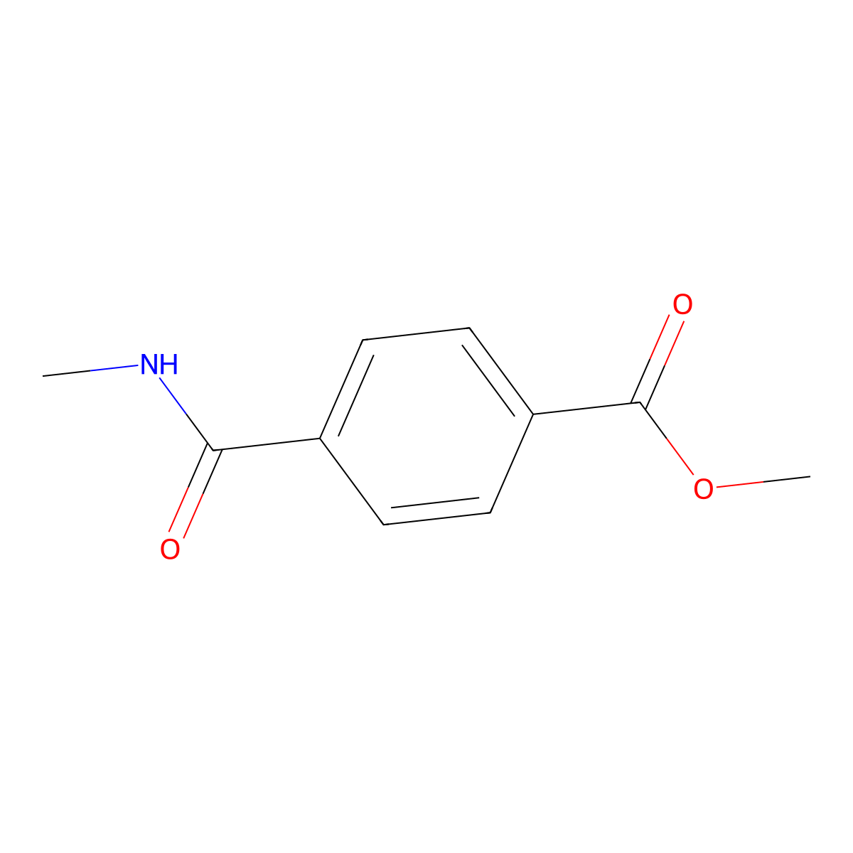 Methyl 4-[(methylamino)carbonyl]benzoate molecular structure, CAS 23754-46-3