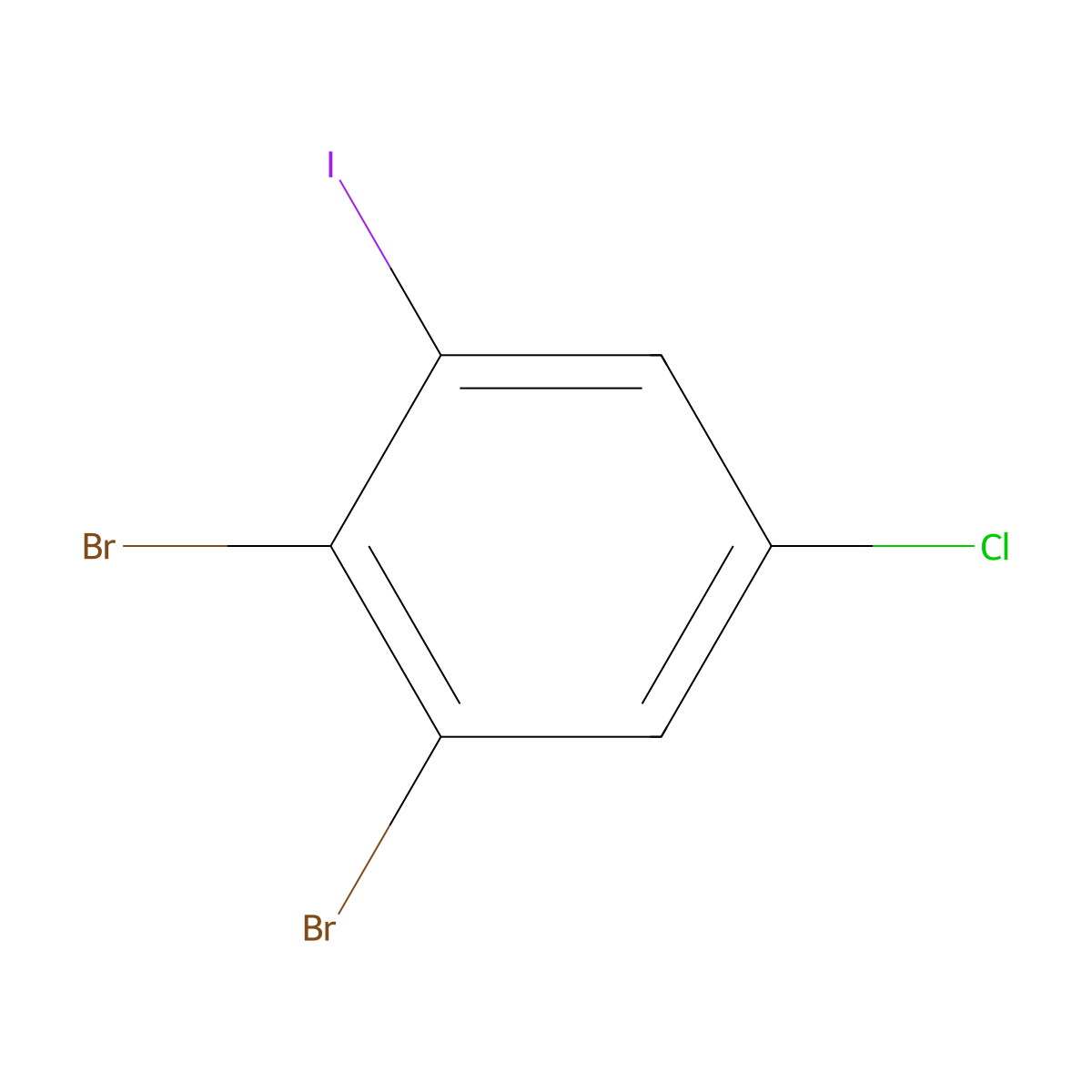 1,2-Dibromo-5-chloro-3-iodobenzene molecular structure, CAS 2375416-05-8