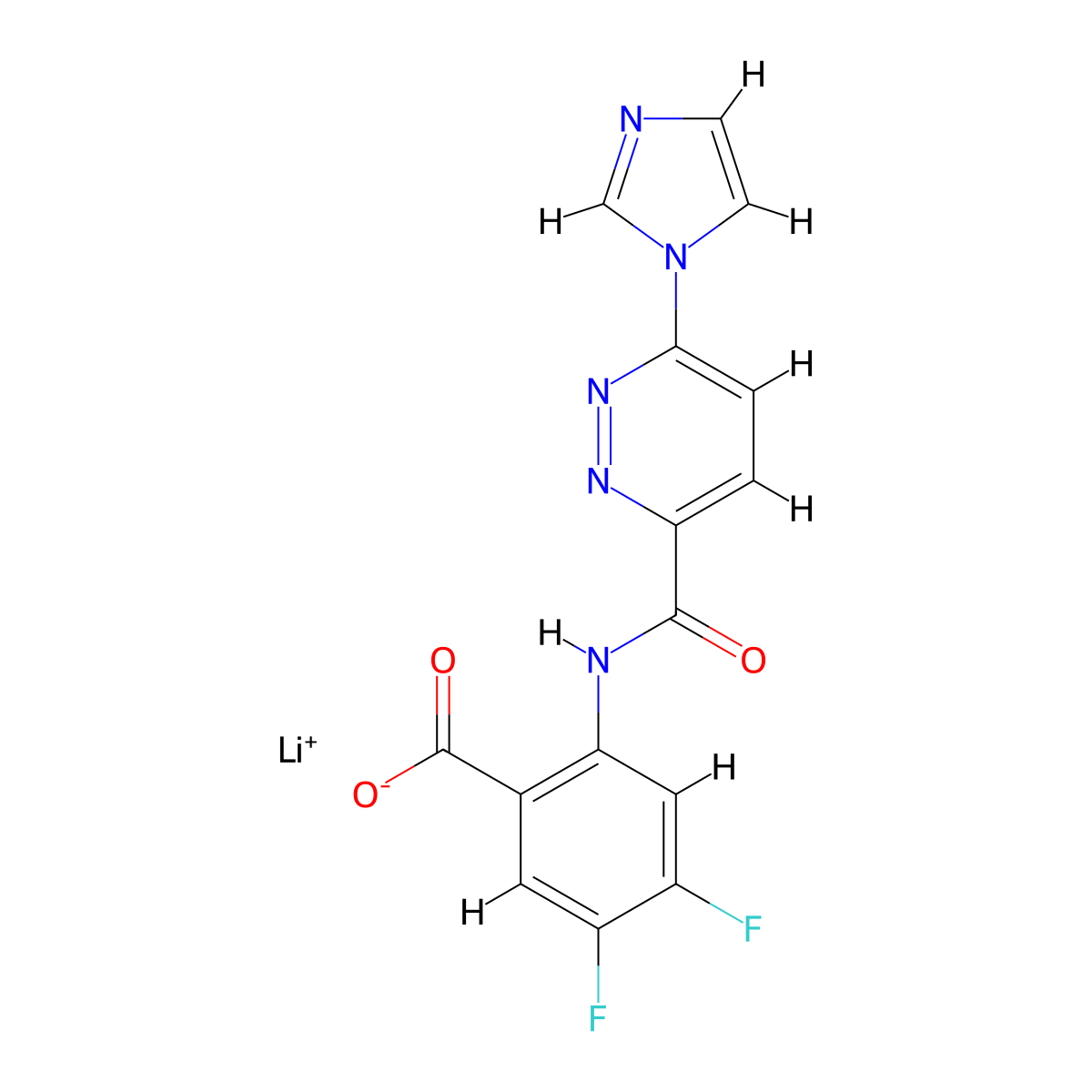 SR-717 lithium molecular structure, CAS 2375421-09-1