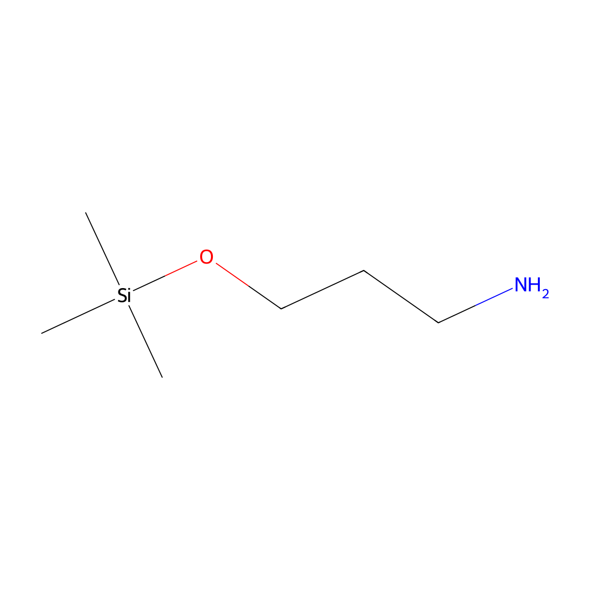 (3-Aminopropoxy)trimethylsilane molecular structure, CAS 23755-44-4
